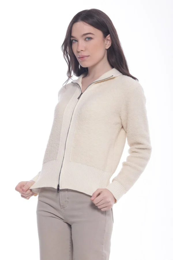 Fashion Cardigan Mimi Mua con zip dal design minimal Donna Giacche