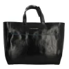 Outlet Cartella Blue Square in Pelle con Doppio Manico Donna Borse Shopping