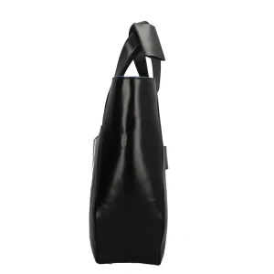 Outlet Cartella Blue Square in Pelle con Doppio Manico Donna Borse Shopping
