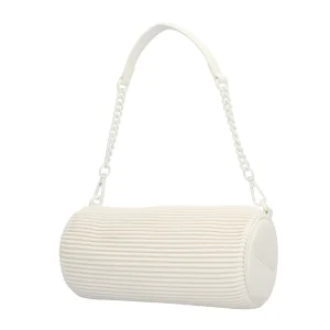 New Cilindro Charme Rocco Barocco con Texture Rigata Donna Borse A Tracolla