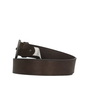 Clearance Cintura da uomo in pelle con fibbia in metallo Uomo Cinture