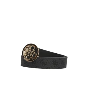 Hot Cintura con Logo Intrecciato e Fibbia Circolare Donna Cinture