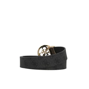 Hot Cintura con Logo Intrecciato e Fibbia Circolare Donna Cinture
