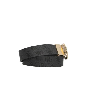 Hot Cintura con Logo Intrecciato e Fibbia Circolare Donna Cinture