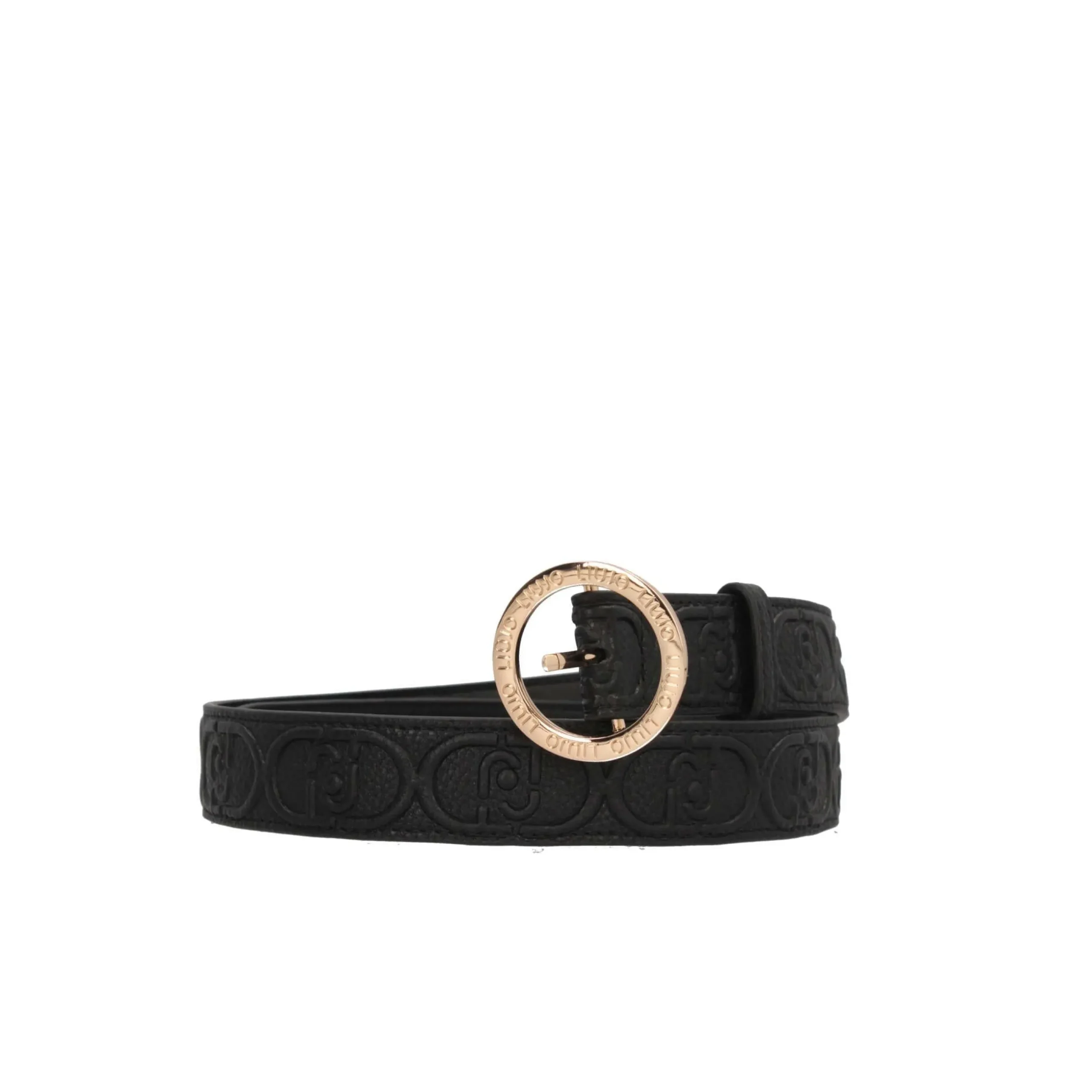 cintura_in_materiale_sint_5.webp Sale Cintura in Materiale Sintetico con Effetto Testurizzato e Fibbia Circolare Decorativa Donna Cinture