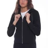New Felpa con zip e strass Mimi Mua Donna Felpe