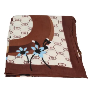 Clearance Foulard in Viscosa con Stampa Fantasia Donna Foulard E Sciarpe