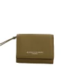 Outlet Compact Wallet - Portafoglio Compatto in Pelle Grana Donna Portafogli