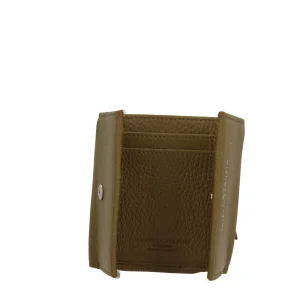 Outlet Compact Wallet - Portafoglio Compatto in Pelle Grana Donna Portafogli