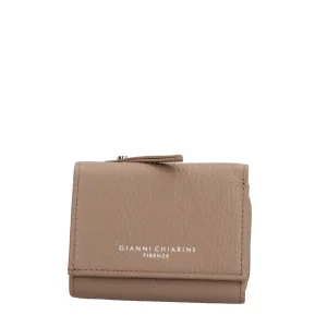 Outlet Compact Wallet - Portafoglio Compatto in Pelle Grana Donna Portafogli
