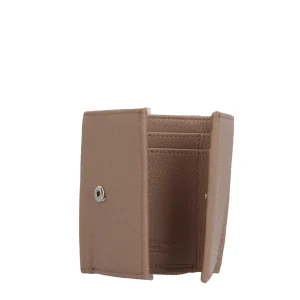 Outlet Compact Wallet - Portafoglio Compatto in Pelle Grana Donna Portafogli