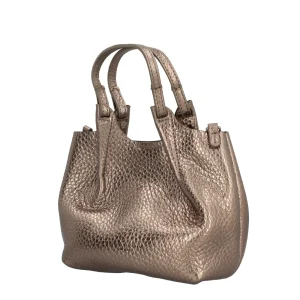 Discount Dua Mini Hobo Bag Iconica in Pelle Maxi-Grain con Tracolla Donna Borse A Spalla
