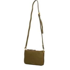 Discount Frida Borsa a Tracolla Casual in Pelle Grana Maxi Donna Borse A Tracolla