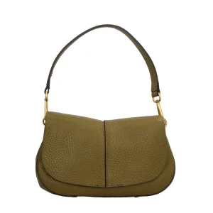 Clearance Helena Round Borsa a Tracolla Glamour in Pelle Grana M Donna Borse A Tracolla
