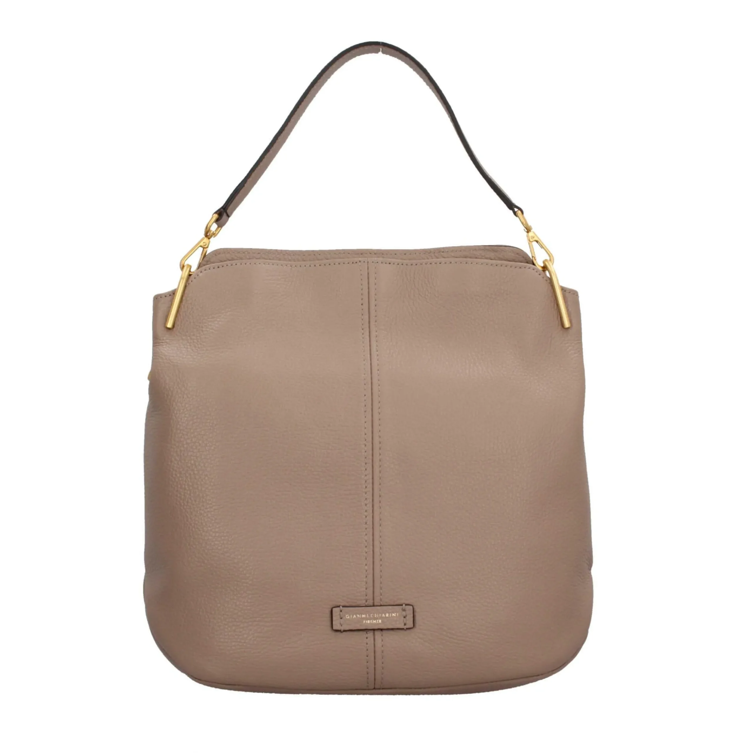 gianni_chiarini_leila_hob_0.webp New Leila Hobo Bag in Pelle Martellata con Dettagli Luminosi Donna Borse A Spalla
