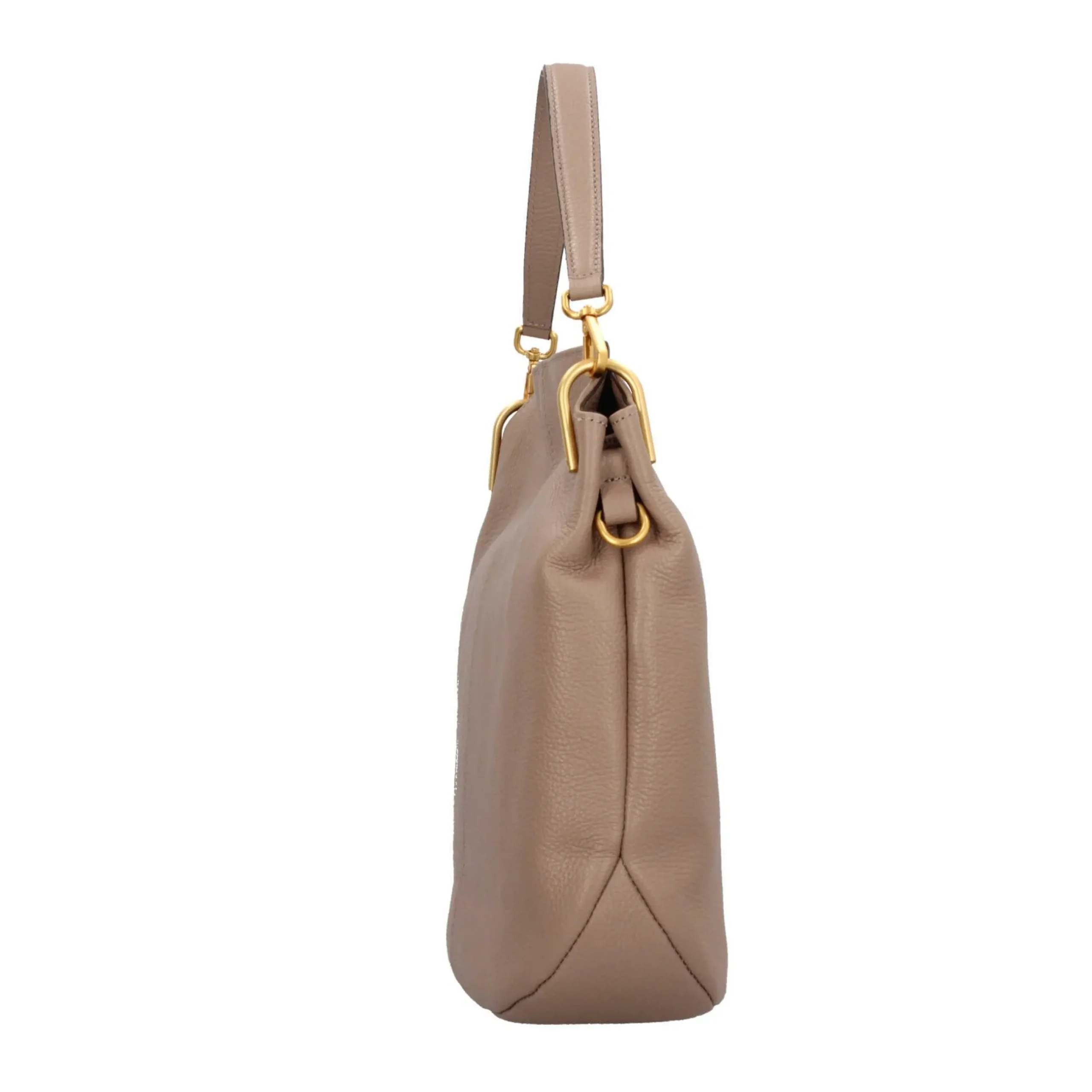 gianni_chiarini_leila_hob_4.webp New Leila Hobo Bag in Pelle Martellata con Dettagli Luminosi Donna Borse A Spalla