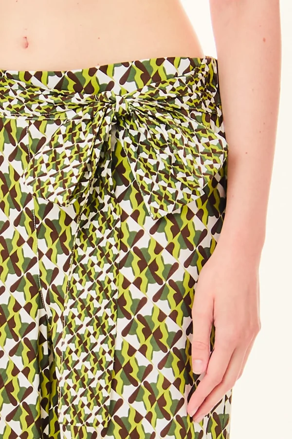 Clearance Pantalone con Fantasia geomentrica Donna Pantaloni