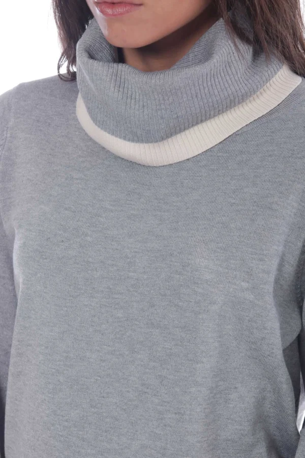 Discount Maglia lunga Mimi Mua con collo alto avvolgente Donna Felpe