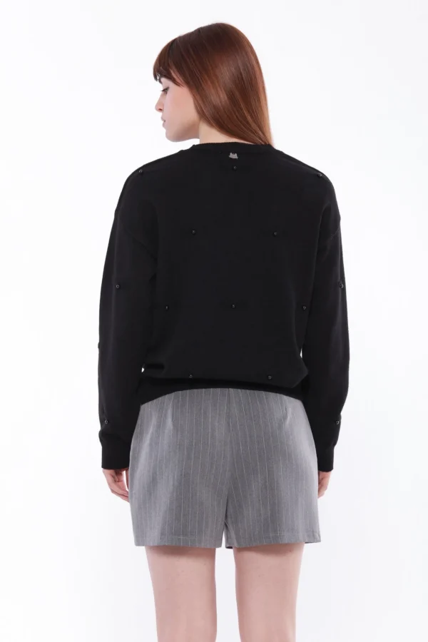 Outlet Maglia Mimi Mua con applicazioni decorative Donna Felpe