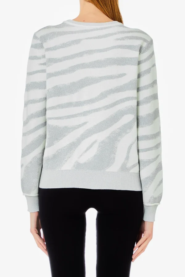 Best Maglione con scollo a V e stampa animalier di Donna Felpe