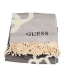New Maxi Sciarpa con Motivo Animalier e Frange Decorative Donna Foulard E Sciarpe