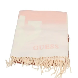 New Maxi Sciarpa con Motivo Animalier e Frange Decorative Donna Foulard E Sciarpe