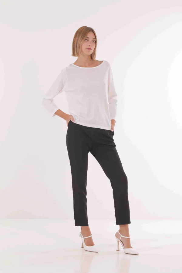 Outlet Pantalone a sigaretta Mimì Muà Sartoriale Innovativo Donna Pantaloni