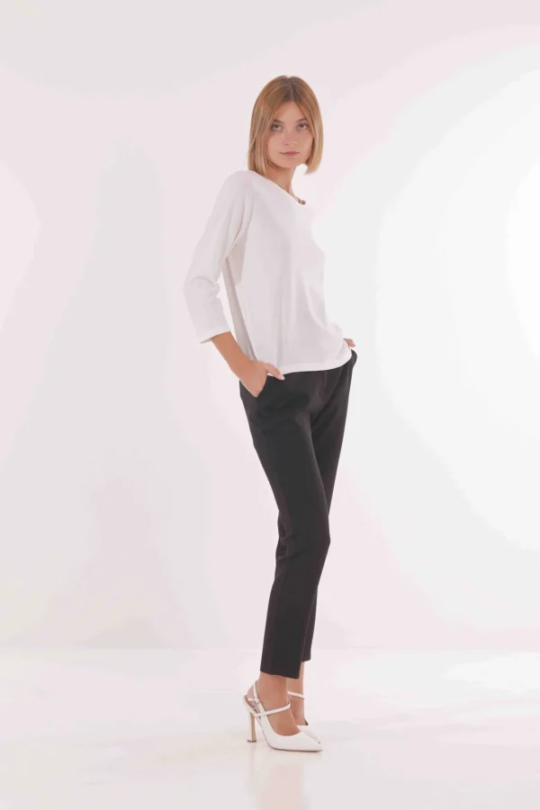 Outlet Pantalone a sigaretta Mimì Muà Sartoriale Innovativo Donna Pantaloni