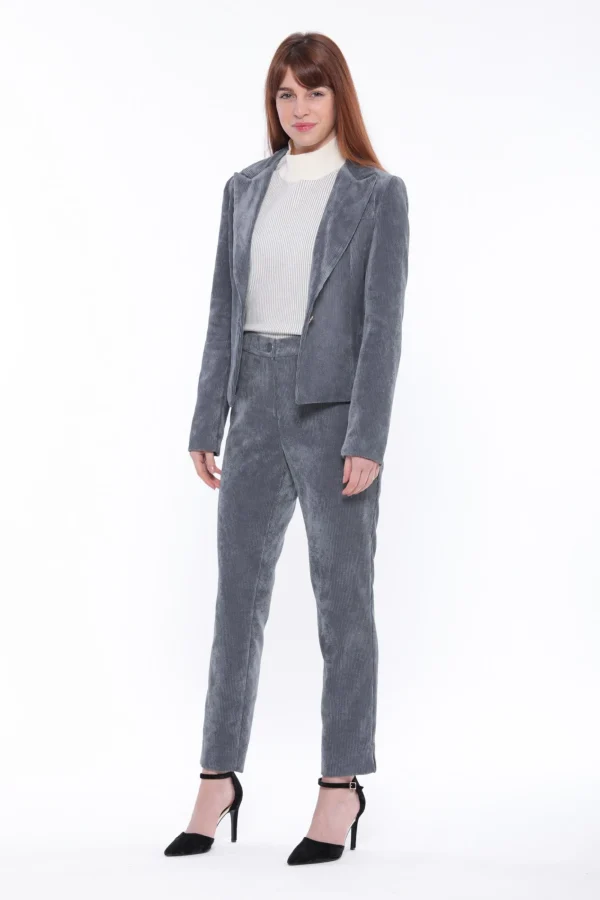 Best Pantalone sigaretta in velluto Mimi Mua con elastico Donna Pantaloni