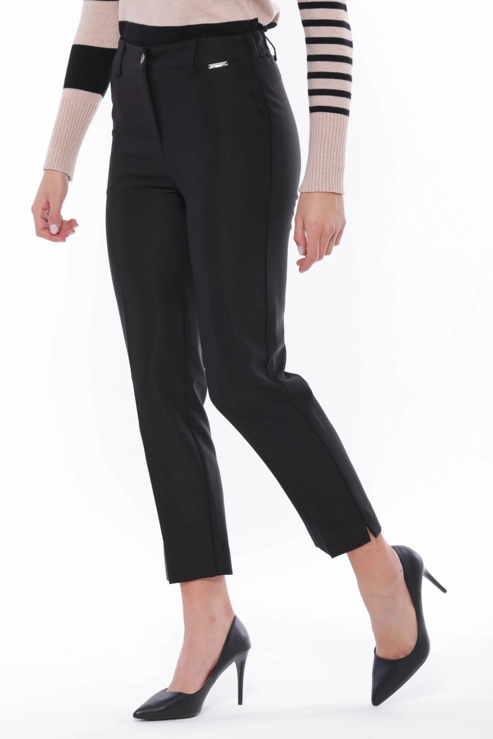pantalone_sigaretta_mimi__2.webp Discount Pantalone sigaretta Mimi Mua in tessuto tecnico con elastico Donna Pantaloni
