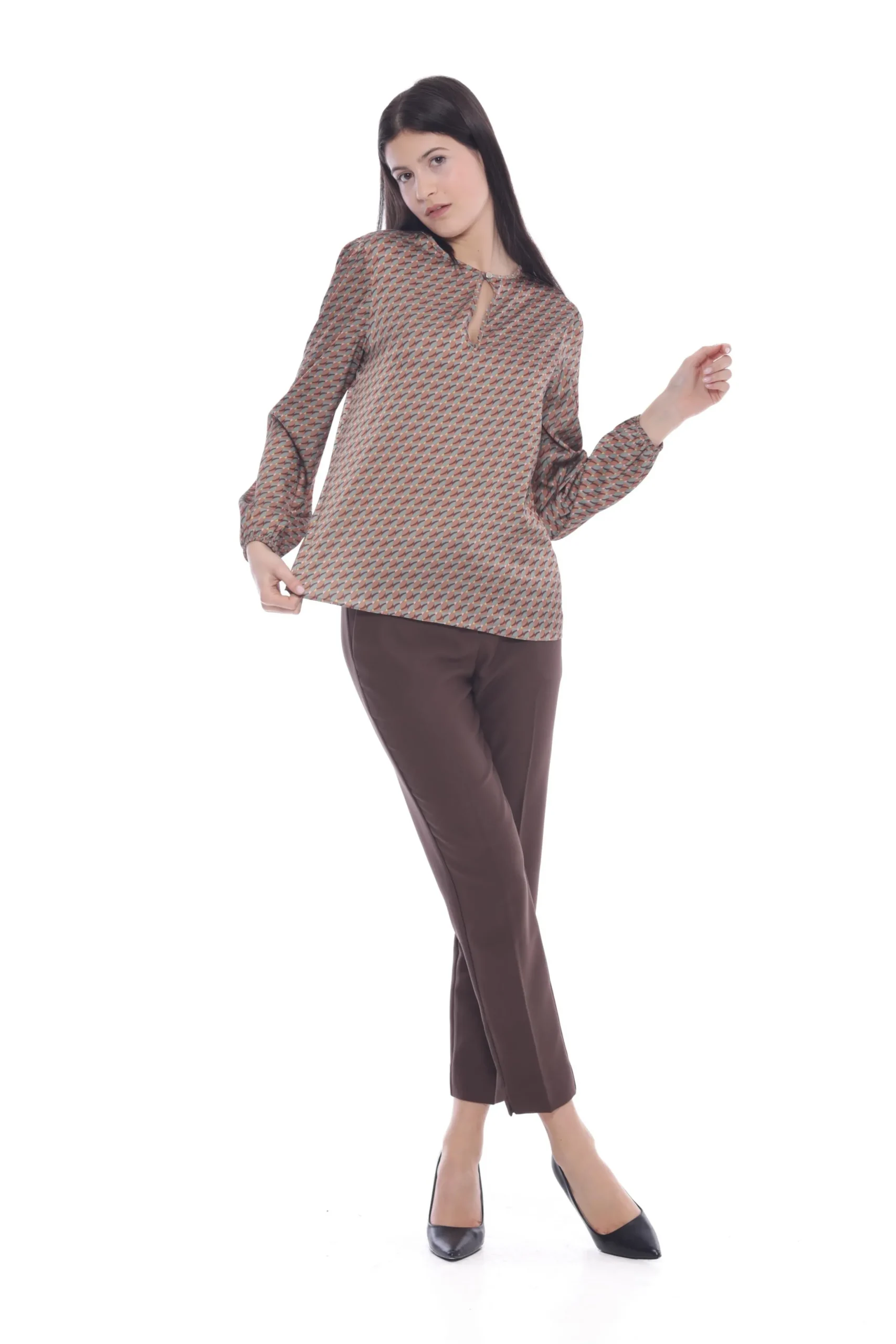 pantalone_sigaretta_mimi__4.webp Discount Pantalone sigaretta Mimi Mua in tessuto tecnico con elastico Donna Pantaloni
