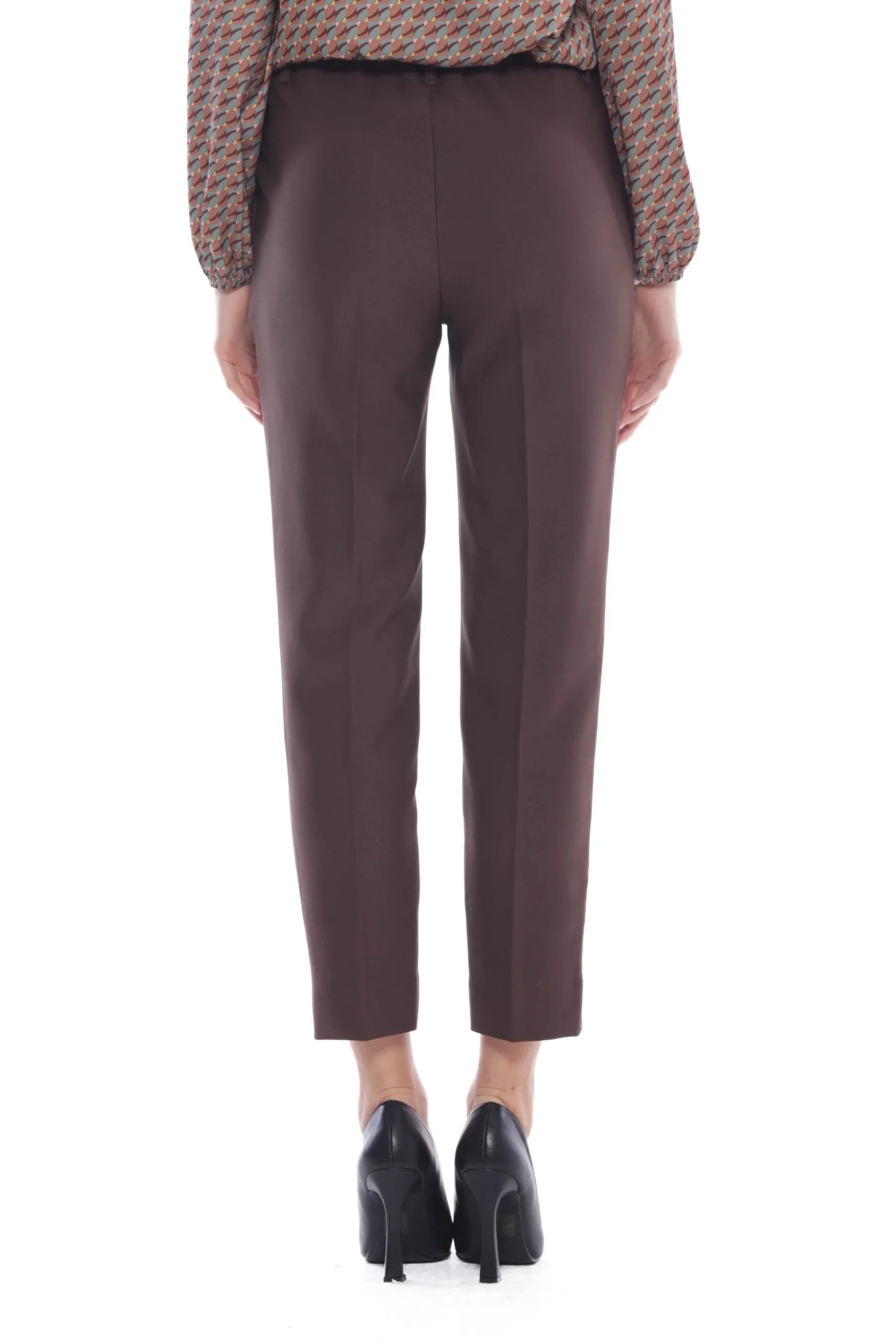 pantalone_sigaretta_mimi__7.webp Discount Pantalone sigaretta Mimi Mua in tessuto tecnico con elastico Donna Pantaloni
