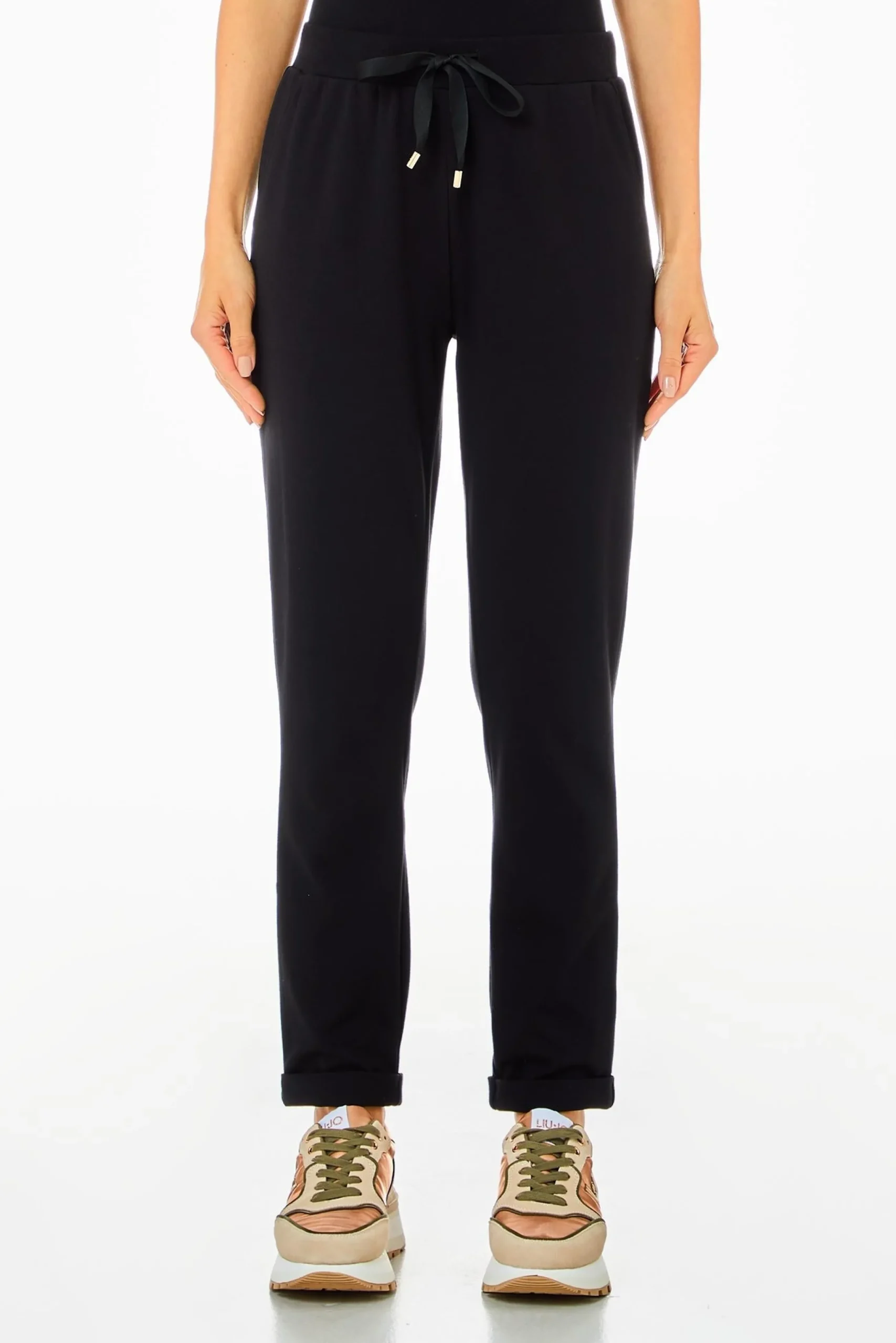 pantaloni_jogger_con_band_0-1.webp Outlet Pantaloni jogger con bande laterali logate di Donna Pantaloni