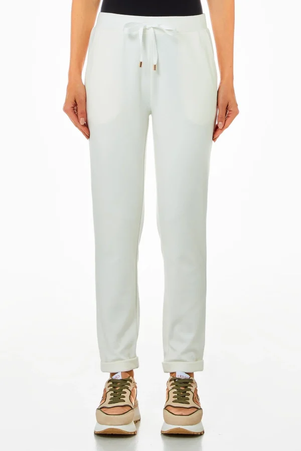 Outlet Pantaloni jogger con bande laterali logate di Donna Pantaloni