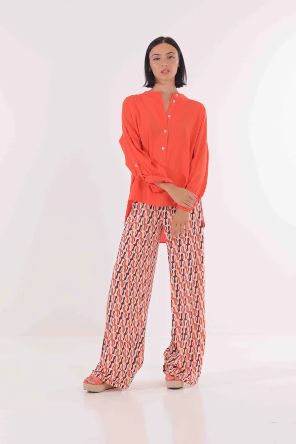 Clearance Pantaloni Palazzo Eleganti Mimì Muà Donna Pantaloni