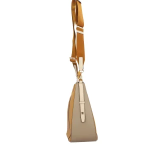 Sale borsa a tracolla in pelle con scomparto per iPad 10.2