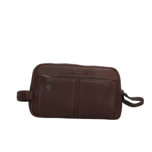 Discount Pochette in Pelle con Manico Cucito Donna Beauty Case
