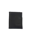 Outlet Portacarte in pelle con porta spicci Uomo Portatessere