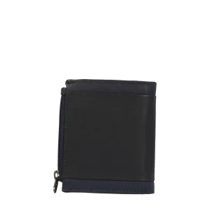 Outlet Portacarte in pelle con porta spicci Uomo Portatessere