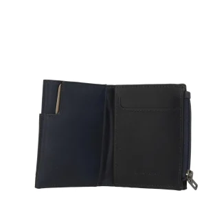 Outlet Portacarte in pelle con porta spicci Uomo Portatessere