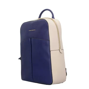 Outlet zaino porta PC 14'' in pelle con protezione RFID e tasche multifunzione Donna Zaini