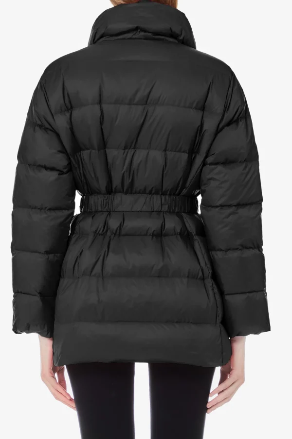 Discount Piumino lungo trapuntato con cintura e collo ampio di Donna Giacche