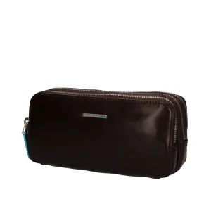 Fashion Pochette in pelle con 3 scomparti Uomo Pochette