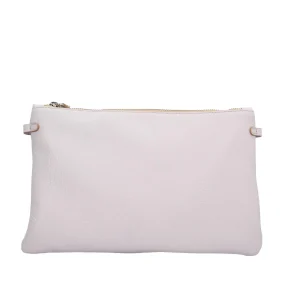 Discount Pochette in pelle con chiusura zip con polsino Donna Pochette