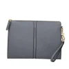 Fashion Pochette in pelle con polsino removibile Donna Pochette