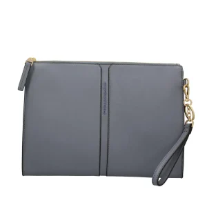 Fashion Pochette in pelle con polsino removibile Donna Pochette