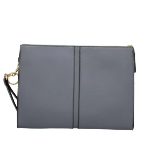 Fashion Pochette in pelle con polsino removibile Donna Pochette