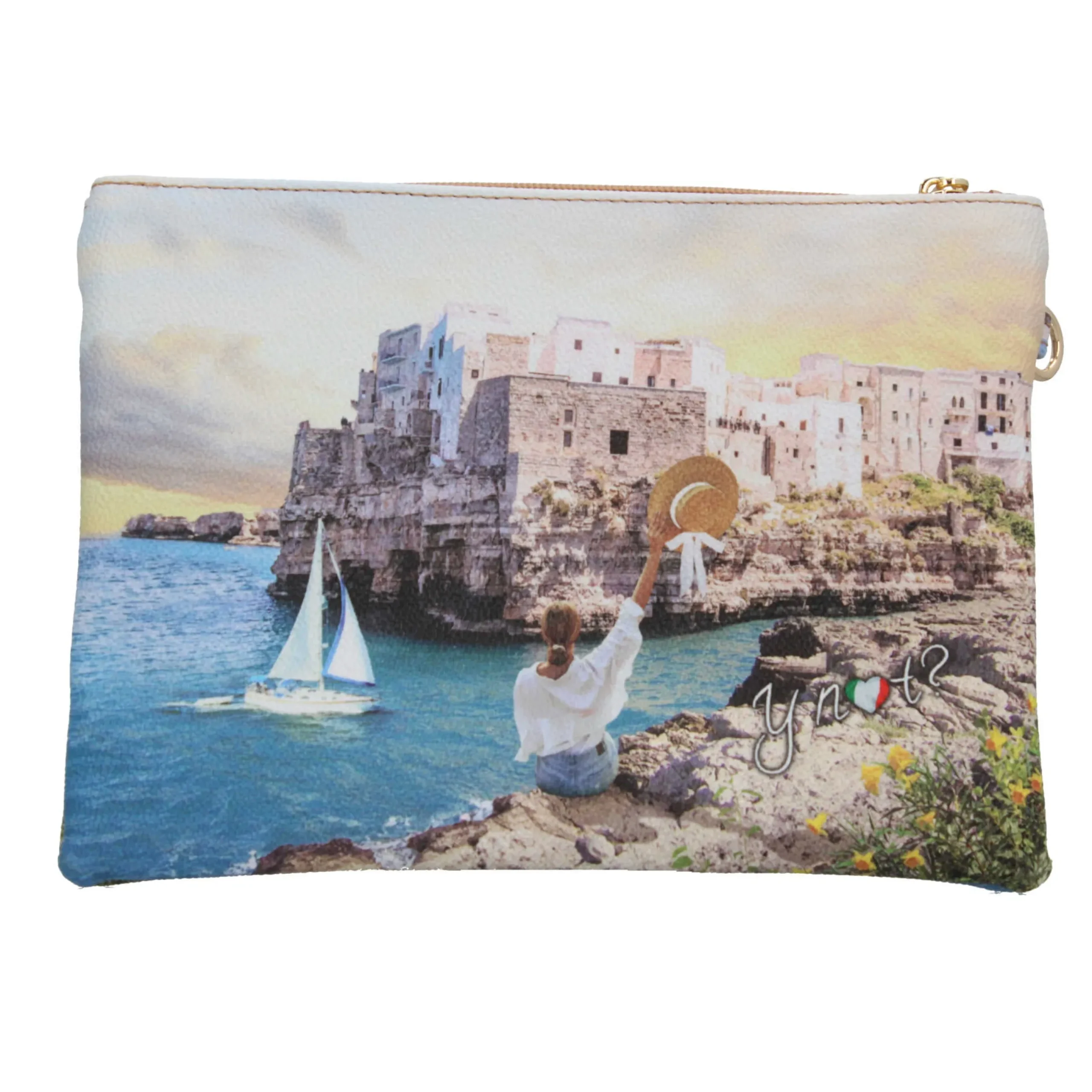 pochette_ynot_con_cinturi_2.webp Sale Pochette YNot con cinturino da polso e chiusura zip Donna Pochette
