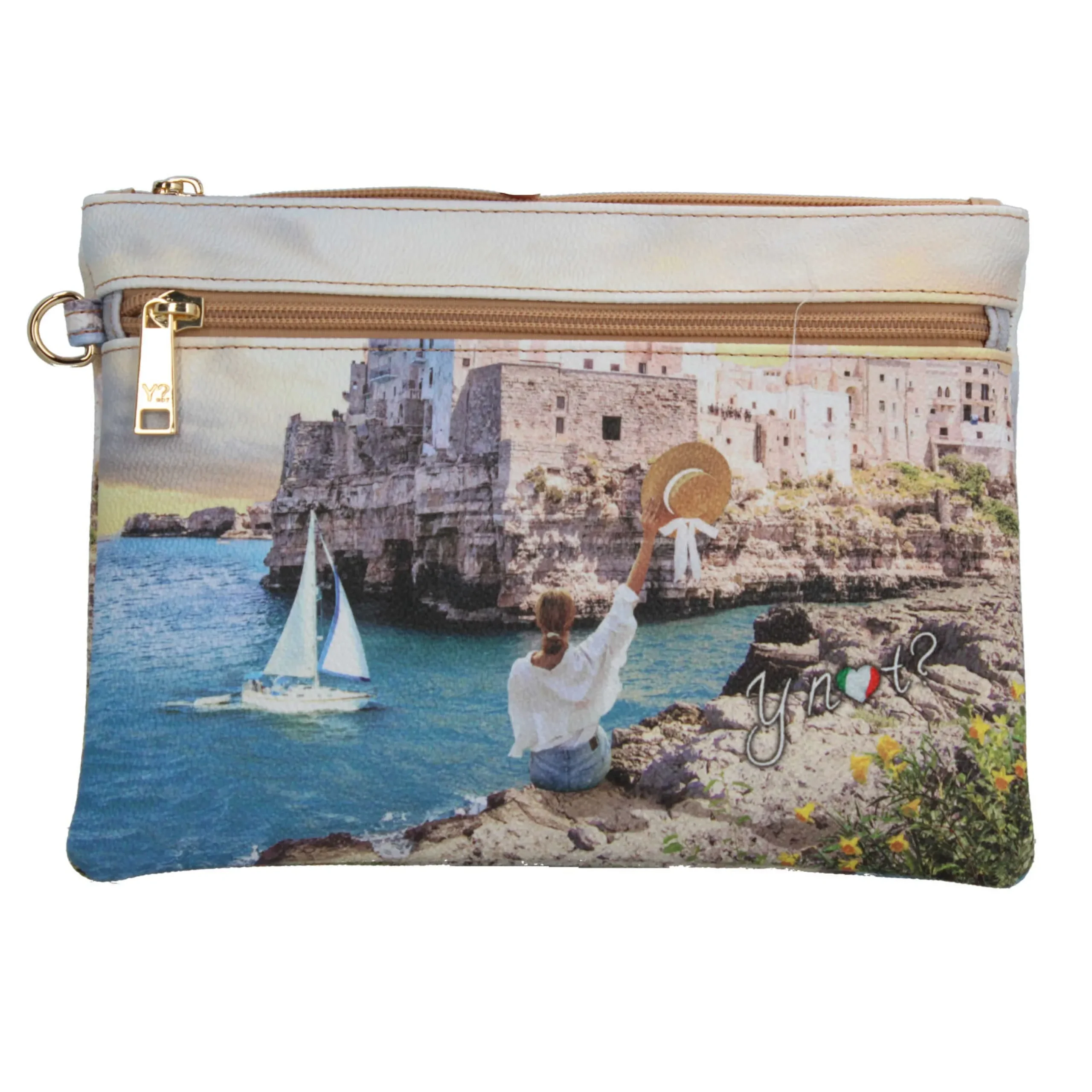 pochette_ynot_con_cinturi_3.webp Sale Pochette YNot con cinturino da polso e chiusura zip Donna Pochette