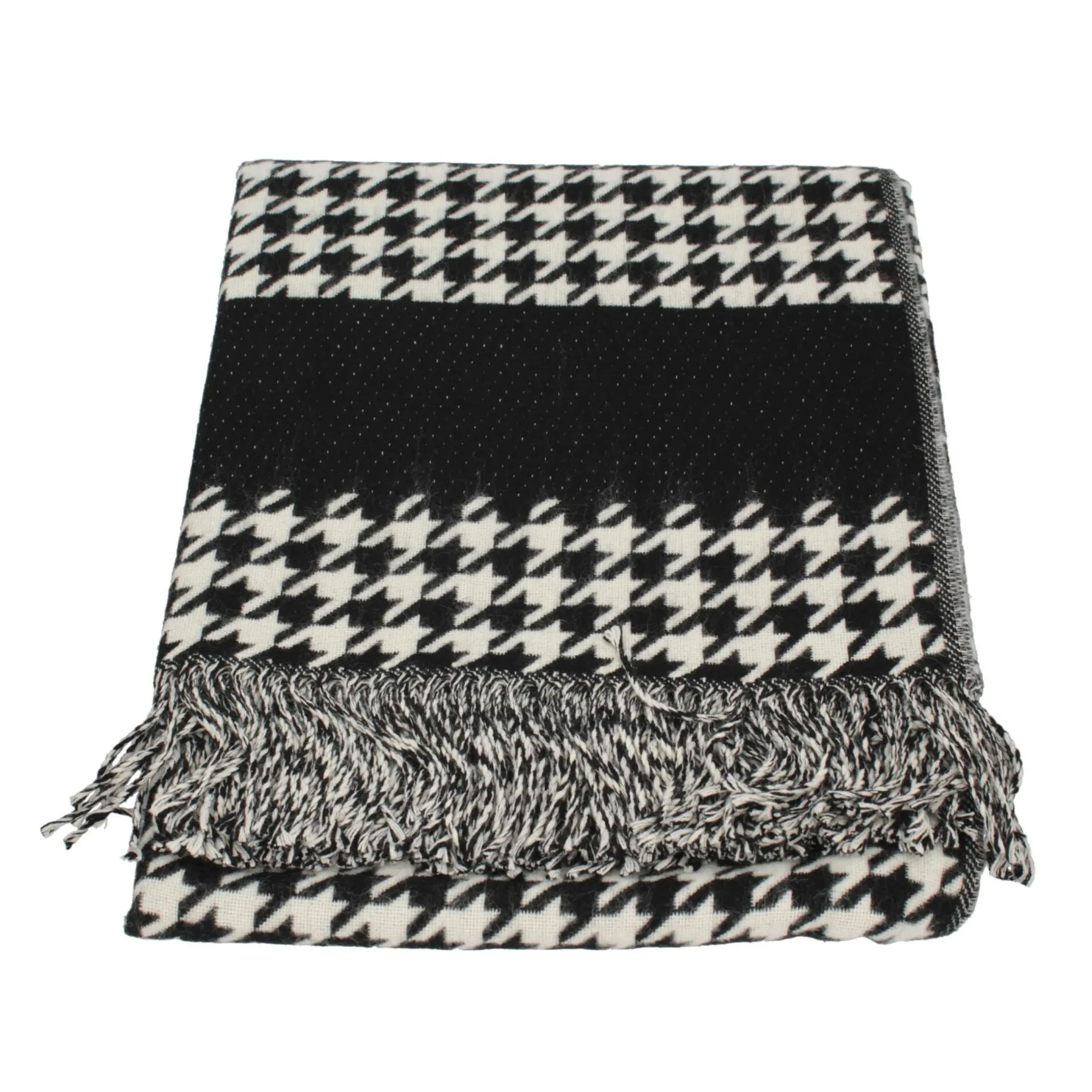 poncho_gaelle_paris_in_pi_0.webp Sale Poncho in pied poule Donna Abiti